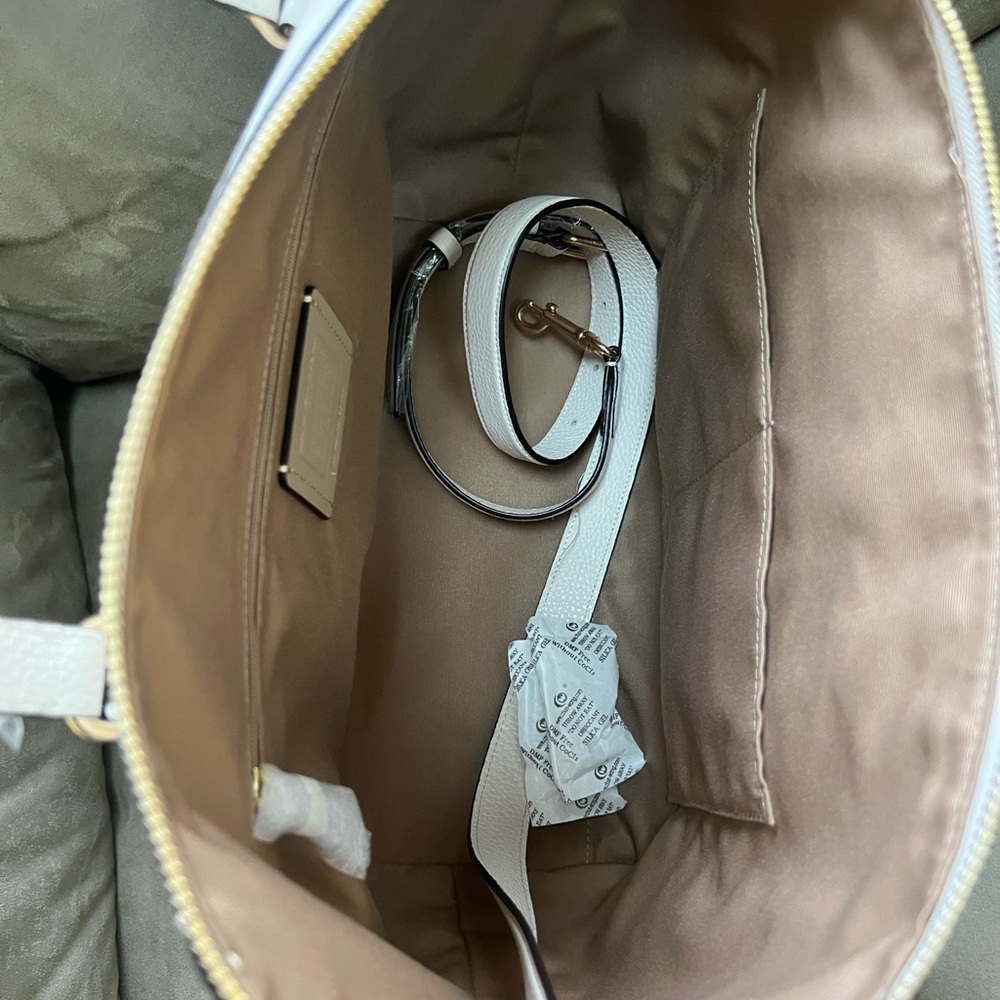 NWT Coach Cleo Leather Tote Bag - Picture 5 of 8